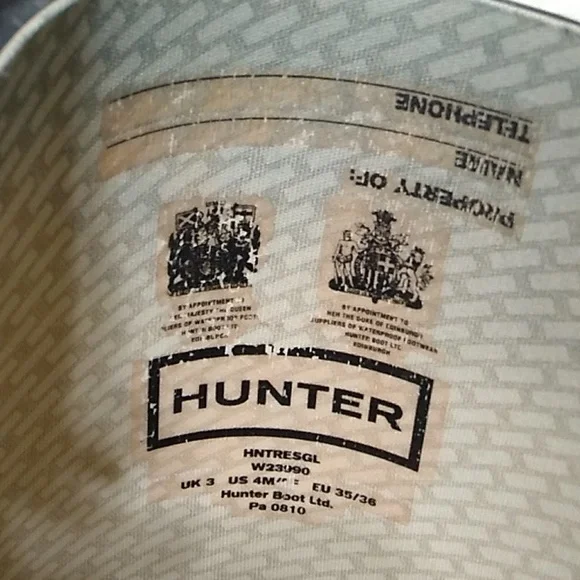 Hunter Boots Gently Worn Sz.5-6 (E-4 CRATE) - Picture 13 of 16